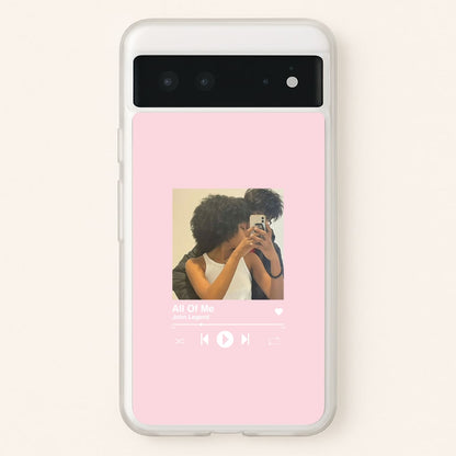 Album Cover - Personalised Couples  - Personalised Valentine's Day Phone Case for Google Pixel 6
