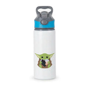 Baby Yoda - Personalised Couples Active Water Bottle 2