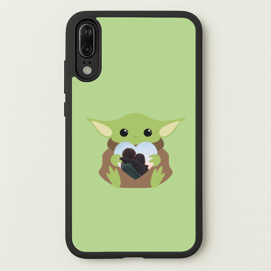 Baby Yoda - Personalised Couples  - Personalised Valentine's Day Phone Case for Huawei P20