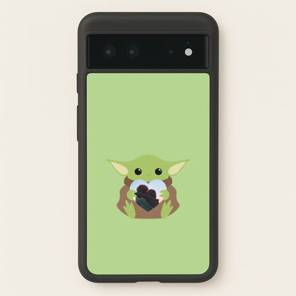 Baby Yoda - Personalised Couples  - Personalised Valentine's Day Phone Case for Google Pixel 6