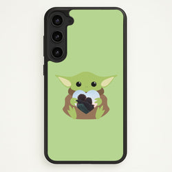 Baby Yoda - Personalised Couples  - Personalised Valentine's Day Phone Case for Galaxy S23