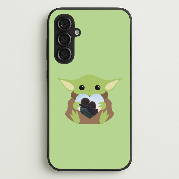 Baby Yoda - Personalised Couples  - Personalised Valentine's Day Phone Case for Galaxy S23FE