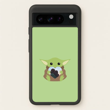 Baby Yoda - Personalised Couples  - Personalised Valentine's Day Phone Case for Google Pixel 8 Pro