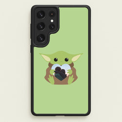 Baby Yoda - Personalised Couples  - Personalised Valentine's Day Phone Case for Galaxy S22 Ultra