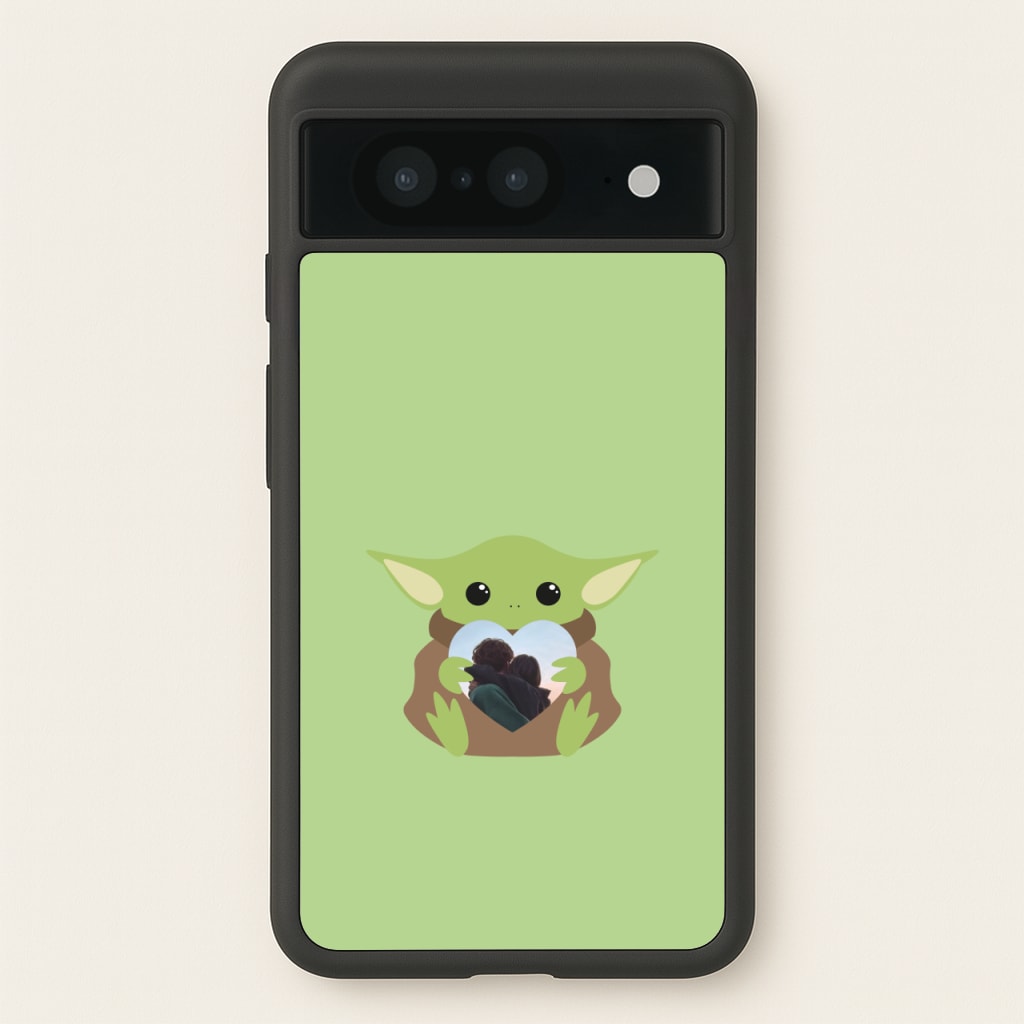 Baby Yoda - Personalised Couples  - Personalised Valentine's Day Phone Case for Google Pixel 8