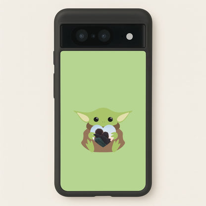 Baby Yoda - Personalised Couples  - Personalised Valentine's Day Phone Case for Google Pixel 8