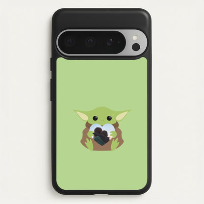 Baby Yoda - Personalised Couples  - Personalised Valentine's Day Phone Case for Google Pixel 9 Pro XL