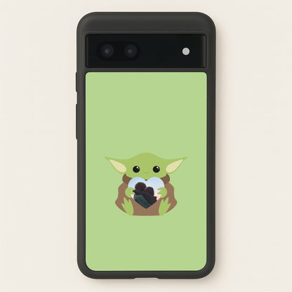 Baby Yoda - Personalised Couples  - Personalised Valentine's Day Phone Case for Google Pixel 7a
