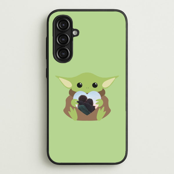 Baby Yoda - Personalised Couples  - Personalised Valentine's Day Phone Case for Galaxy A16