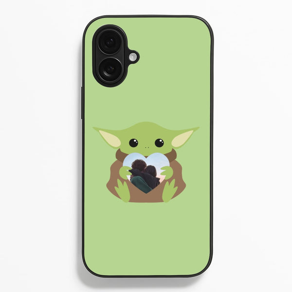 Baby Yoda - Personalised Couples  - Personalised Valentine's Day Phone Case for iPhone 16 Plus