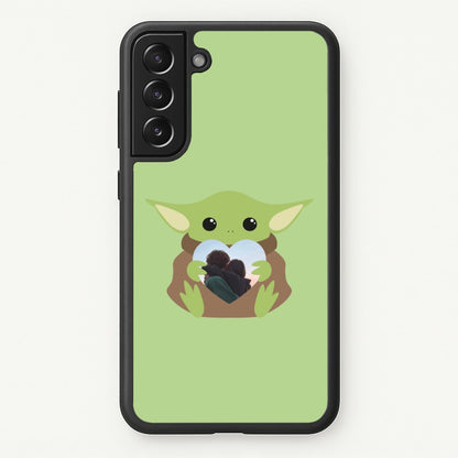 Baby Yoda - Personalised Couples  - Personalised Valentine's Day Phone Case for Galaxy S22