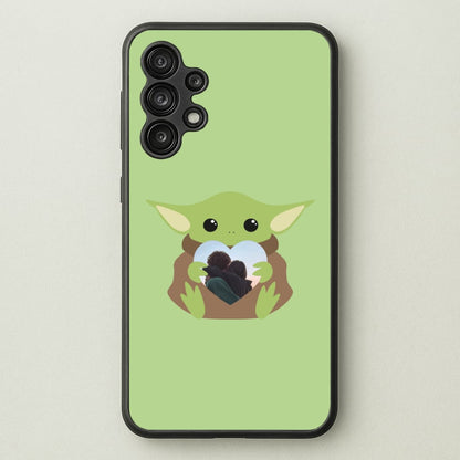 Baby Yoda - Personalised Couples  - Personalised Valentine's Day Phone Case for Galaxy A13