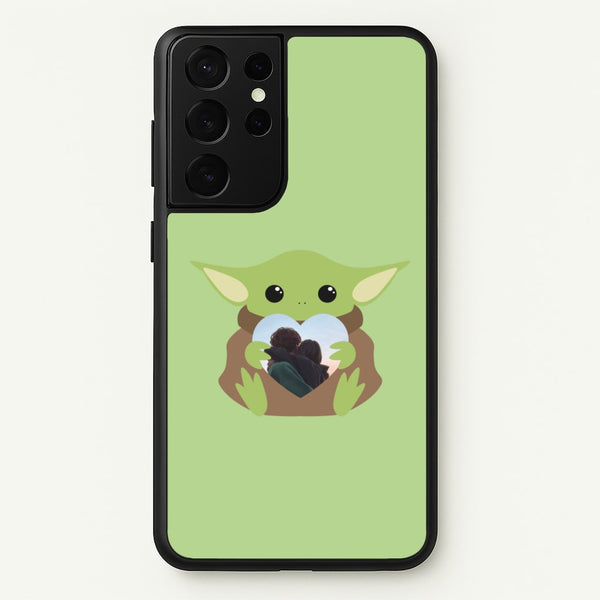 Baby Yoda - Personalised Couples  - Personalised Valentine's Day Phone Case for Galaxy S21 Ultra