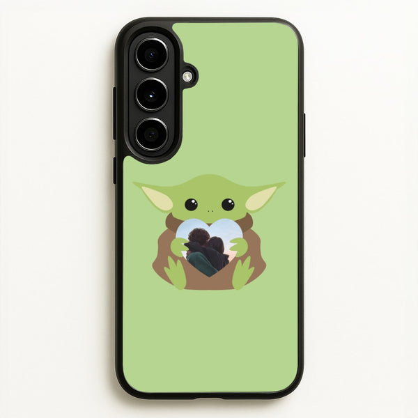 Baby Yoda - Personalised Couples  - Personalised Valentine's Day Phone Case for Galaxy A56