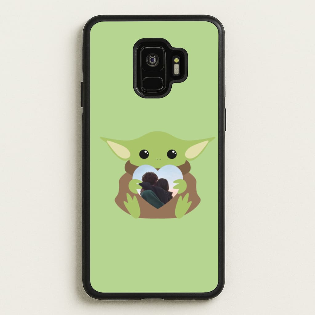 Baby Yoda - Personalised Couples  - Personalised Valentine's Day Phone Case for Galaxy S9