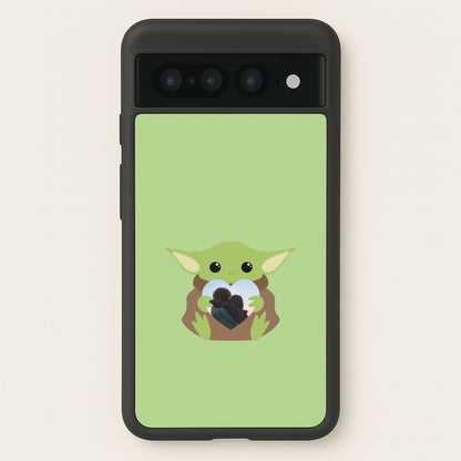 Baby Yoda - Personalised Couples  - Personalised Valentine's Day Phone Case for Google Pixel 7 Pro