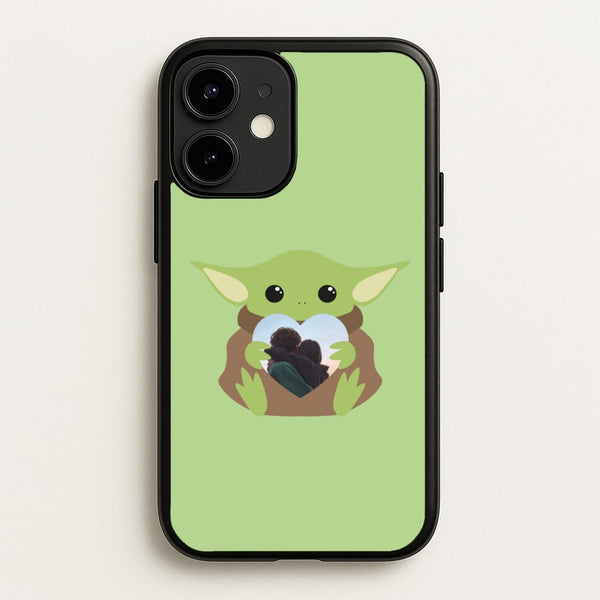 Baby Yoda - Personalised Couples  - Personalised Valentine's Day Phone Case for iPhone 12 Mini