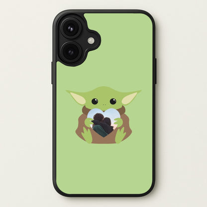 Baby Yoda - Personalised Couples Phone Case for iPhone 17