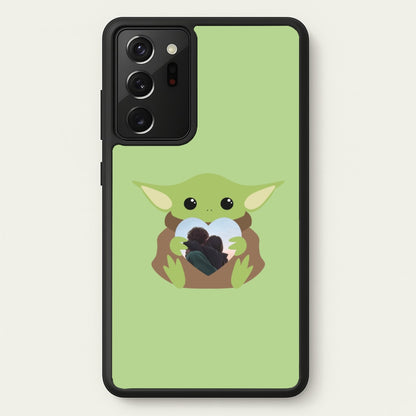 Baby Yoda - Personalised Couples  - Personalised Valentine's Day Phone Case for Galaxy Note 20 Ultra