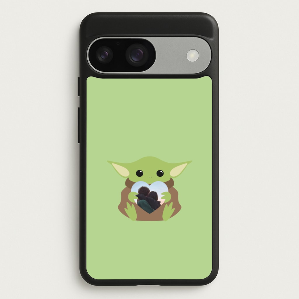 Baby Yoda - Personalised Couples  - Personalised Valentine's Day Phone Case for Google Pixel 9 / 9 Pro