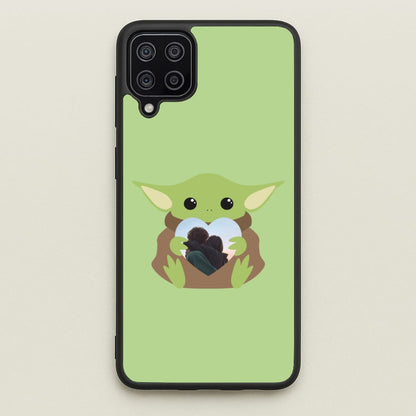 Baby Yoda - Personalised Couples  - Personalised Valentine's Day Phone Case for Galaxy A12