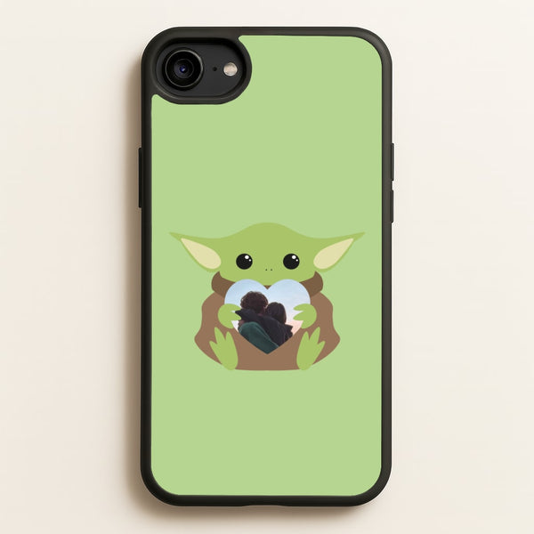 Baby Yoda - Personalised Couples  - Personalised Valentine's Day Phone Case for iPhone 6 / 7 / 8 / SE