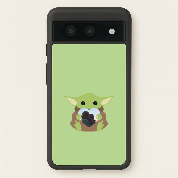 Baby Yoda - Personalised Couples  - Personalised Valentine's Day Phone Case for Google Pixel 8a