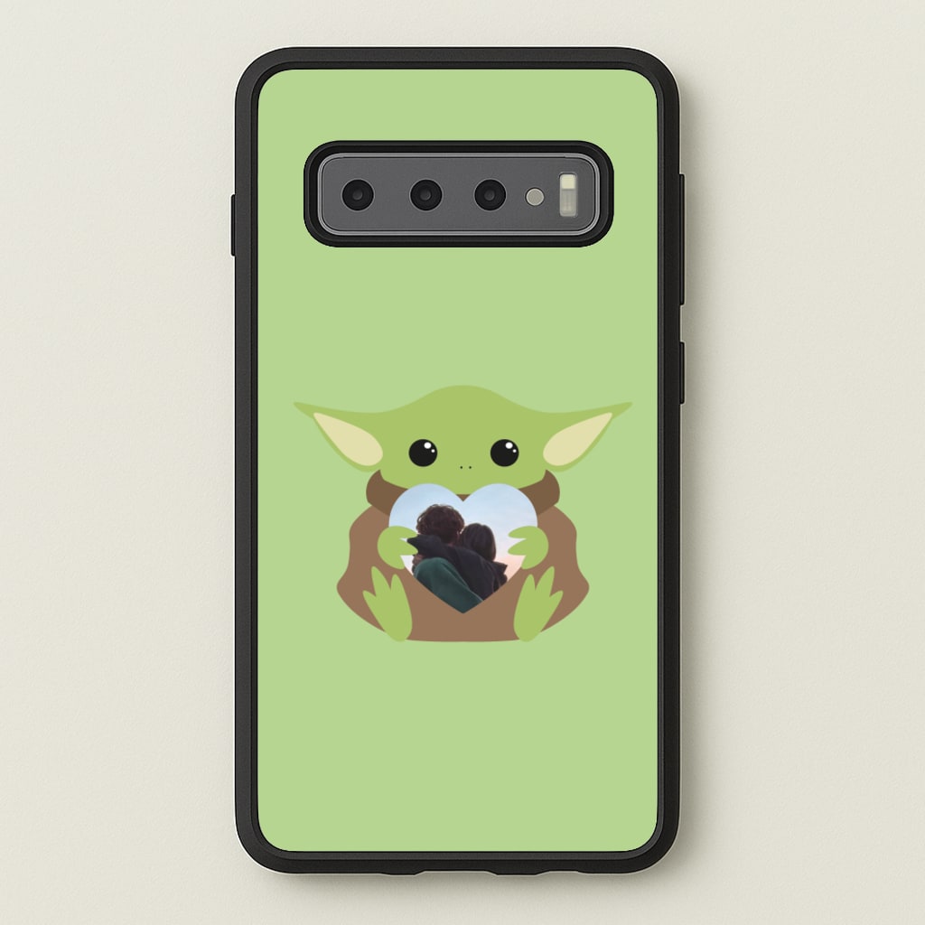 Baby Yoda - Personalised Couples  - Personalised Valentine's Day Phone Case for Galaxy S10