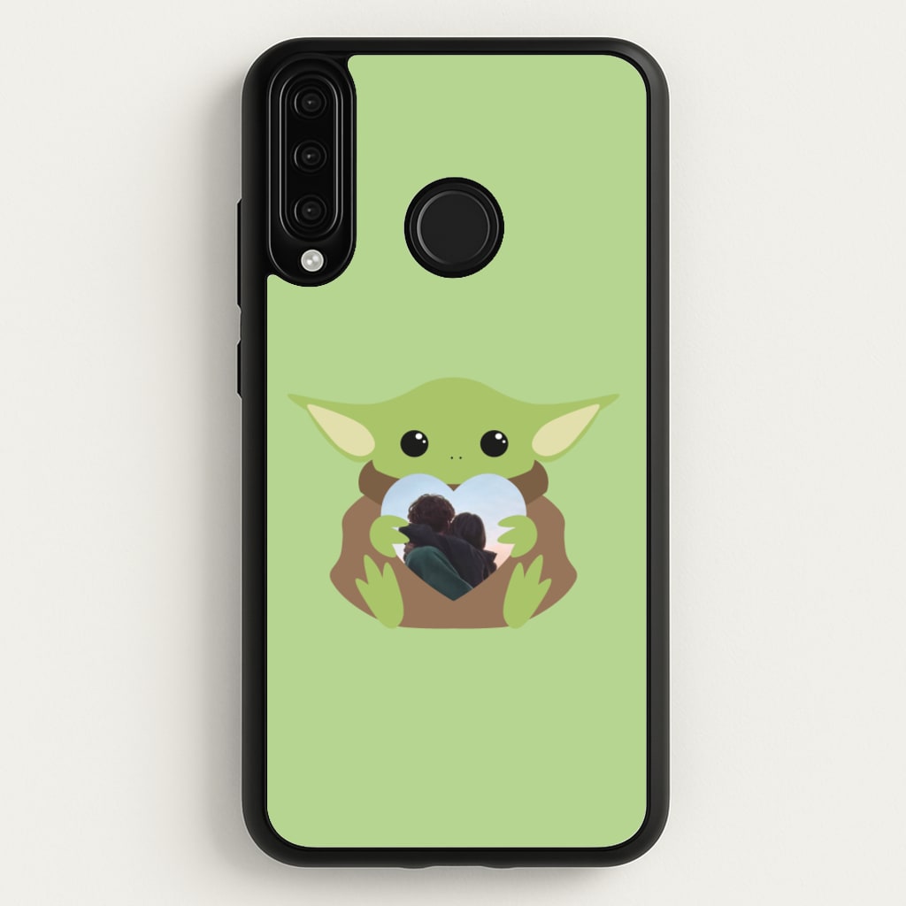 Baby Yoda - Personalised Couples  - Personalised Valentine's Day Phone Case for Huawei P30 Lite
