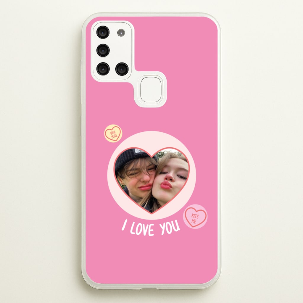 I Love You - Personalised Couples  - Personalised Valentine's Day Phone Case for Galaxy A21s
