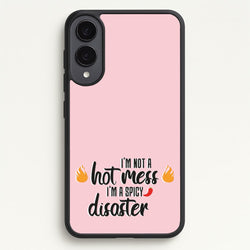 I'm A Spicy Disaster - Funny Quotes  - Funny Quotes Phone Case for Galaxy S25 Edge