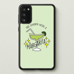 This Senorita Needs A Margarita - Funny Quotes  - Funny Quotes Phone Case for Galaxy S20FE