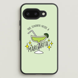 This Senorita Needs A Margarita - Funny Quotes  - Funny Quotes Phone Case for Google Pixel 9a