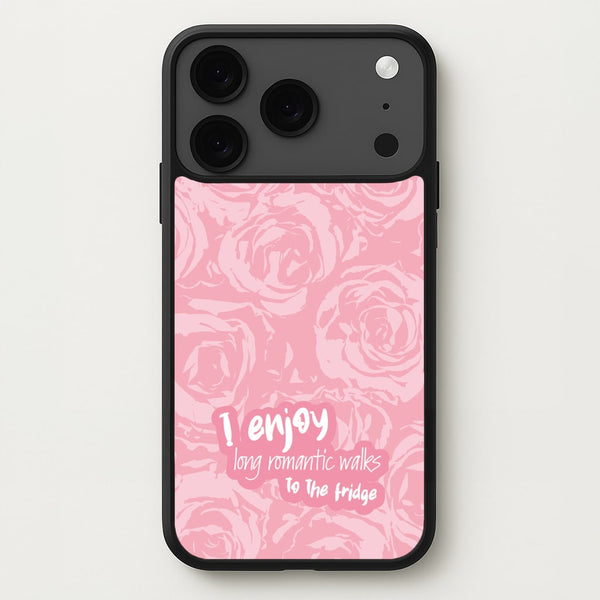I Enjoy Long Romantic Walks - Funny Quotes Phone Case for iPhone 17 Pro