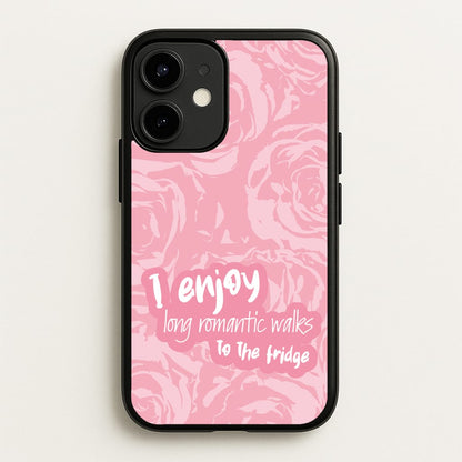 I Enjoy Long Romantic Walks - Funny Quotes  - Funny Quotes Phone Case for iPhone 12 Mini