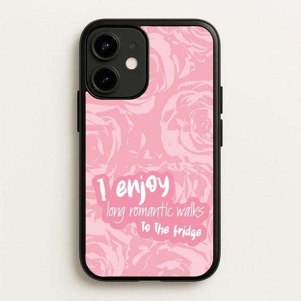 I Enjoy Long Romantic Walks - Funny Quotes  - Funny Quotes Phone Case for iPhone 12 Mini