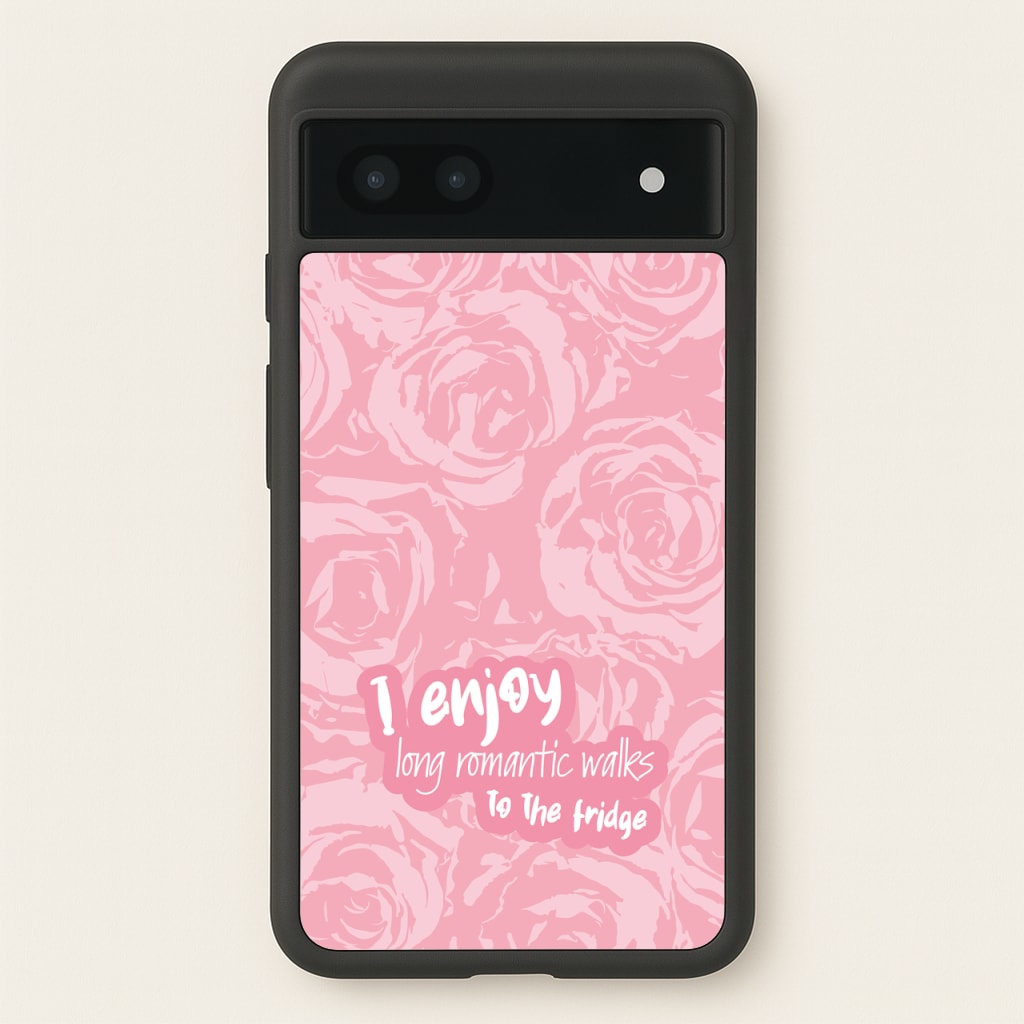 I Enjoy Long Romantic Walks - Funny Quotes  - Funny Quotes Phone Case for Google Pixel 7a