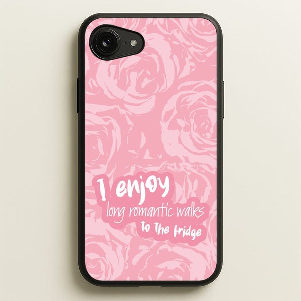I Enjoy Long Romantic Walks - Funny Quotes  - Funny Quotes Phone Case for iPhone 16e