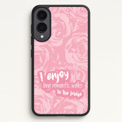 I Enjoy Long Romantic Walks - Funny Quotes  - Funny Quotes Phone Case for Galaxy S25 Edge