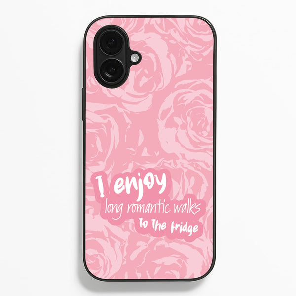 I Enjoy Long Romantic Walks - Funny Quotes Phone Case