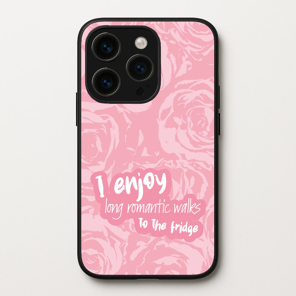 I Enjoy Long Romantic Walks - Funny Quotes  - Funny Quotes Phone Case for iPhone 15 Pro Max