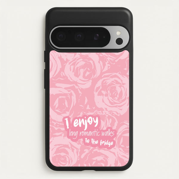I Enjoy Long Romantic Walks - Funny Quotes  - Funny Quotes Phone Case for Google Pixel 9 Pro XL