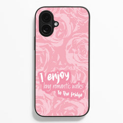 I Enjoy Long Romantic Walks - Funny Quotes  - Funny Quotes Phone Case for iPhone 16 Plus