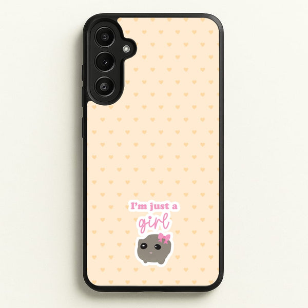 I'm Just A Girl  - Quotes Phone Case for Galaxy A34