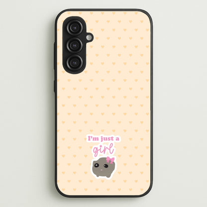 I'm Just A Girl  - Quotes Phone Case for Galaxy S23FE