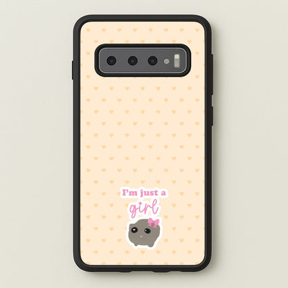 I'm Just A Girl  - Quotes Phone Case for Galaxy S10 Plus