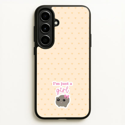I'm Just A Girl  - Quotes Phone Case for Galaxy A56