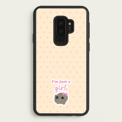 I'm Just A Girl  - Quotes Phone Case for Galaxy S9 Plus