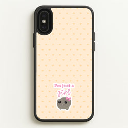 I'm Just A Girl  - Quotes Phone Case for iPhone XS Max