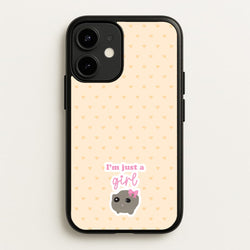 I'm Just A Girl  - Quotes Phone Case for iPhone 12 Mini